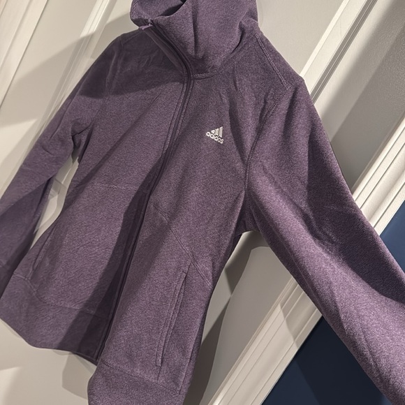 Adidas Womens Heather FLC Jacket - Picture 5 of 9